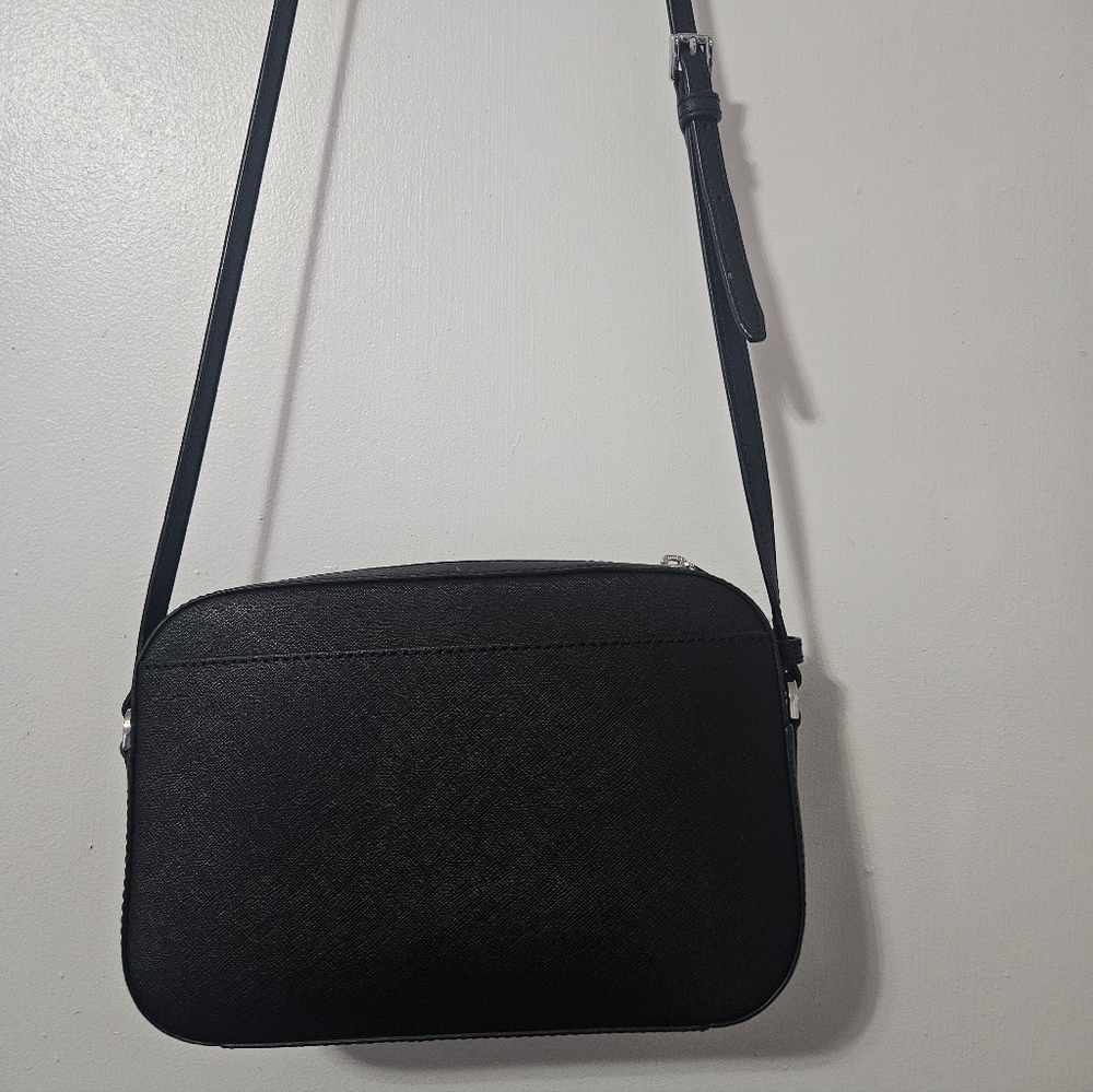 Michael Kors Black Saffiano Leather Crossbody Bag - Picture 2 of 2